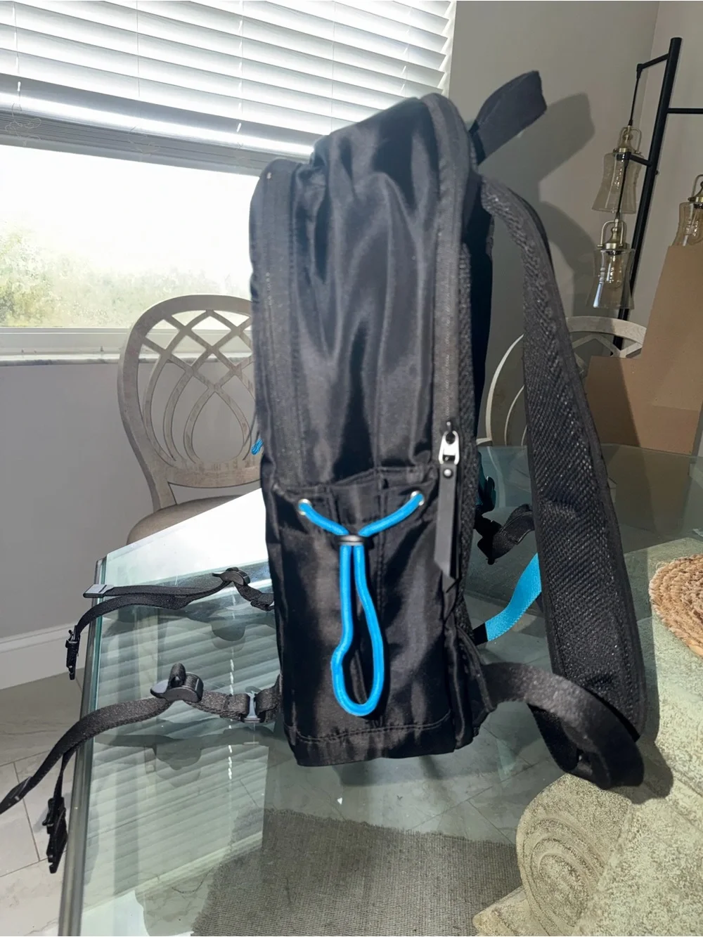 Cookies SF Charter Smell Proof Backpack with blue accents/straps